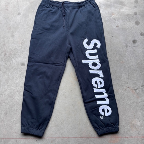 Navy blue Supreme Sweatpants